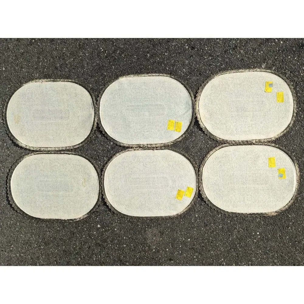 SALE Rare Luxe Vintage Set 6 Blue WEDGWOOD Velvet Brocade Rose Placemats Belgium